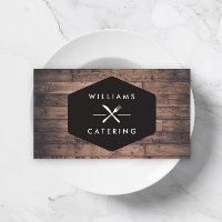 Logo Rustique Crossed Fork Couteau Logo Distressed