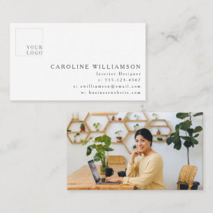 Carte De Visite Logo simple et moderne pour designer d'intérieur m
