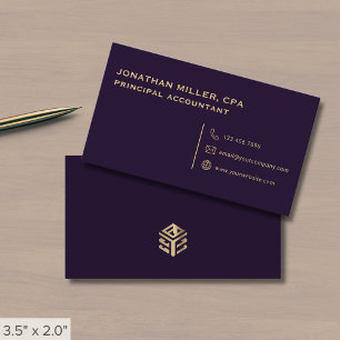Carte De Visite Logo Simple Luxe