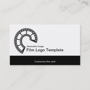 Carte De Visite Logo Simple Media Film Strip