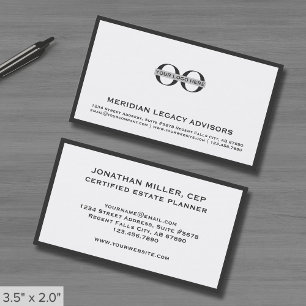 Carte De Visite Logo simple minimaliste de l'entreprise