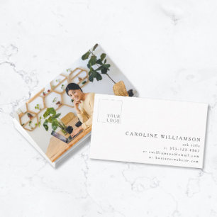 Carte De Visite Logo simple moderne minimaliste photo professionne