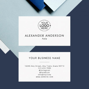 Carte De Visite Logo Simple Nettoyer La Typographie Noire Et Blanc