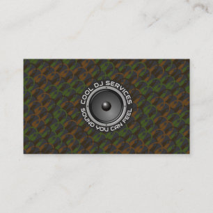 Carte De Visite Logo sonore DJ puissant • Conception audio pro mod