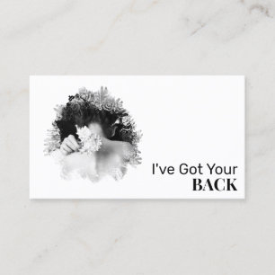 Carte De Visite *~* Logo Spa QR Chiropractor Massage Photo