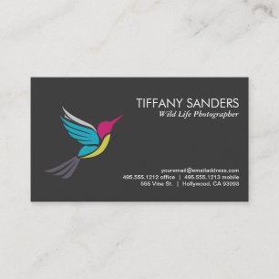 Carte De Visite Logo Stylisé Humming Bird