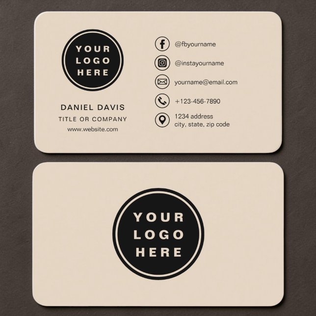 Carte De Visite Logo Taupe (Créateur téléchargé)
