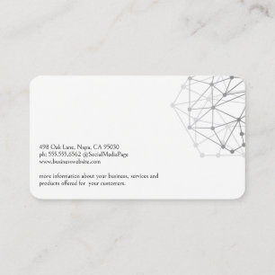 Carte De Visite Logo Tech Moderne   Schémas de Construction