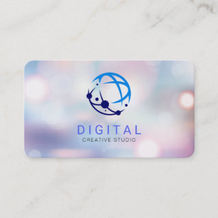 Carte de visite Logo Tech Réseau Numérique
