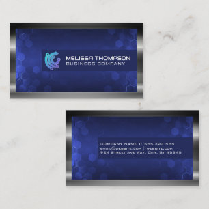 Carte De Visite Logo technique   Arrière - plan géométrique modern