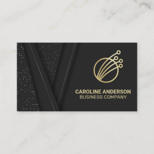 Carte De Visite Logo technique   Black Luxury Gold