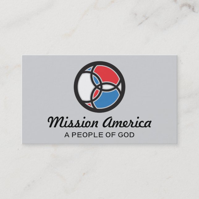 Carte De Visite Logo USA Poisson Jésus Trinité Vitrail (Devant)
