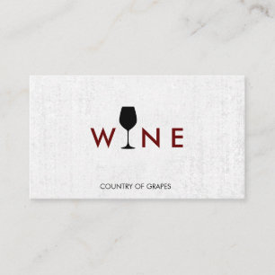 Carte De Visite Logo Verre Vin