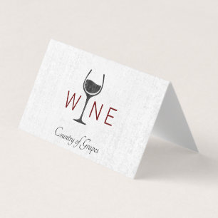 Carte De Visite Logo Verre Vin   VIN