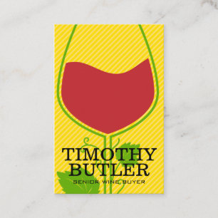 Carte De Visite Logo Vin et Vin