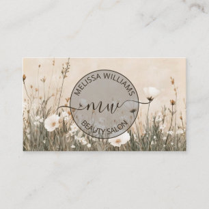 Carte De Visite Logo Wildflowers