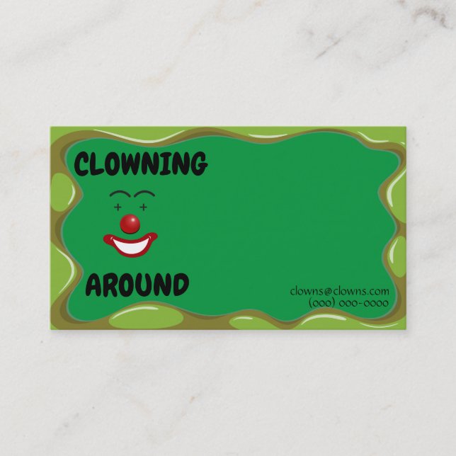 Carte De Visite Logos Clown Entertainers (Devant)