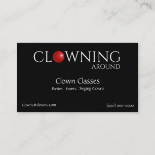 Carte De Visite Logos clowns à nez rouge