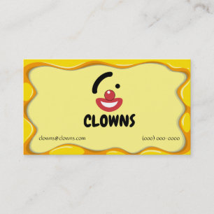 Carte De Visite Logos de cirque clown