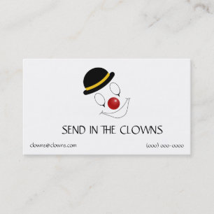 Carte De Visite Logos de clown de comiques