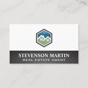 Carte De Visite Logos de la maison   Agent immobilier