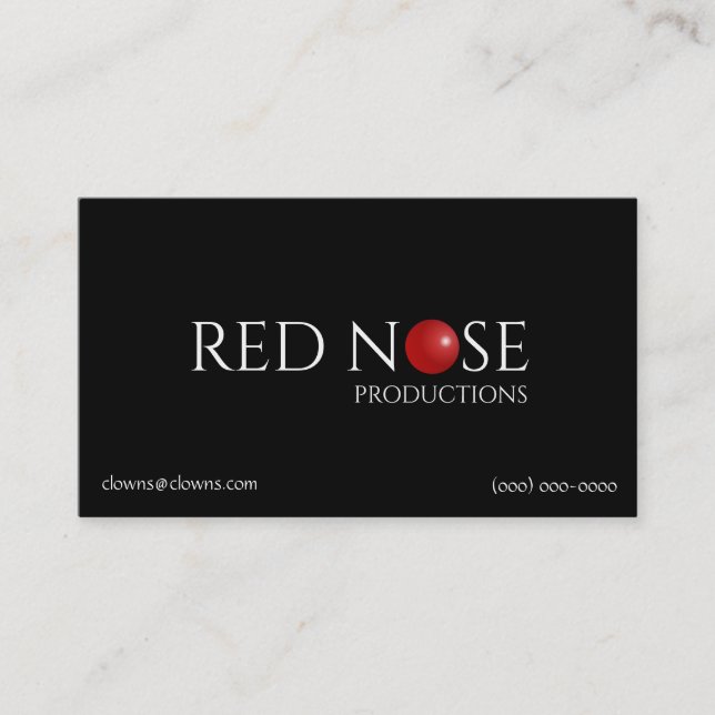 Carte De Visite Logos Nez Rouge (Devant)