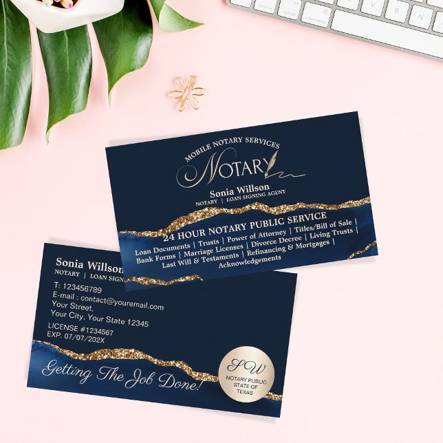 Carte De Visite Loi sur l'agent de signature de contrat de prêt et (Créateur téléchargé)