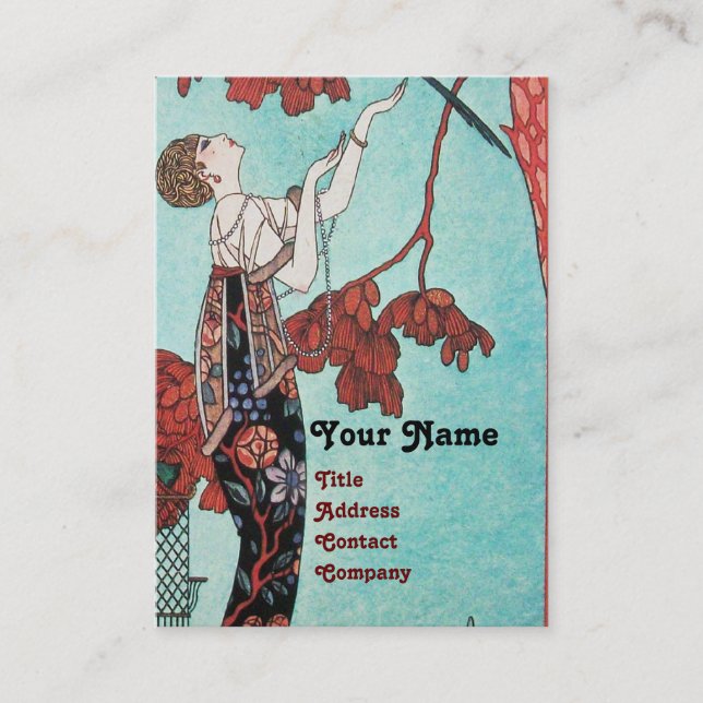 CARTE DE VISITE L'OISEAU VOLONTAIRE, DESIGNER DE MODE BEAUTÉ (Devant)