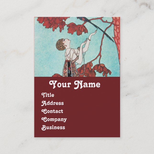 CARTE DE VISITE L'OISEAU VOLONTAIRE, DESIGNER DE MODE BEAUTÉ (Devant)