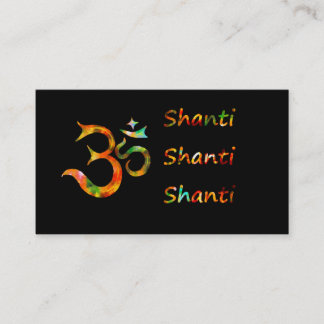 Carte De Visite L'OM Shanti Shanti Shanti