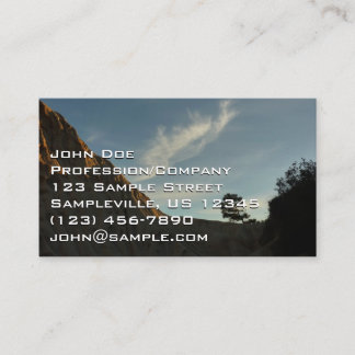 Carte De Visite Lone Torrey Pine Californie Sunset Paysage
