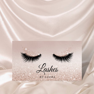 Carte De Visite Long Lash Extension Makeup Artist Business Card