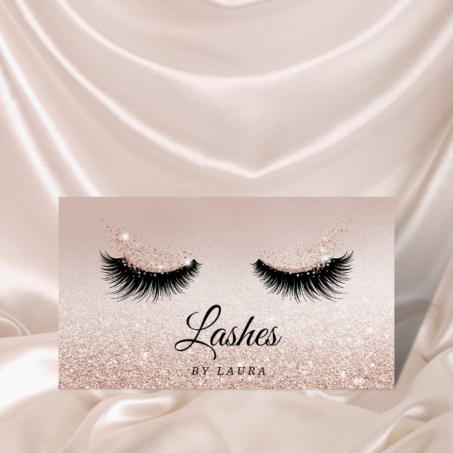 Carte De Visite Long Lash Extension Makeup Artist Business Card (Créateur téléchargé)