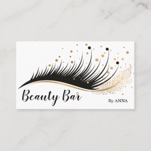 Carte De Visite Long Lash Extension Maquillage Feather Beauon
