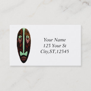 Carte De Visite Long Tonnerre de Masque Tiki