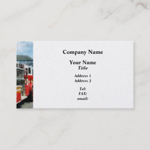 Carte De Visite Longue échelle sur camion de pompiers - Finition P