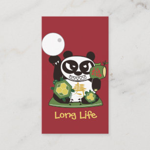 Carte De Visite Longue vie Dieu Panda Lucky Charme