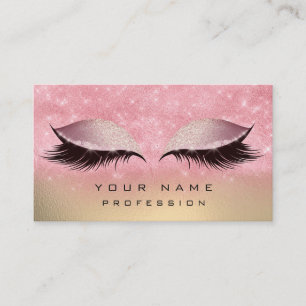 Carte De Visite L'or de maquillage rougissent les parties