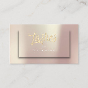 Carte De Visite L'or rose rougissent les mèches 3D de maquillage