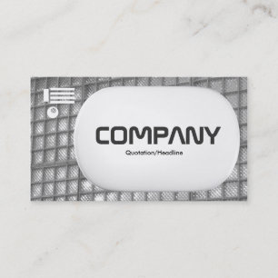 Carte De Visite Losange 3D - Mur de verre 02 - Noir et blanc