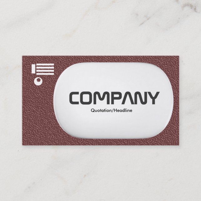 Carte De Visite Losange 3D - Texture en relief marron (Devant)