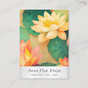 Carte De Visite *~* Lotus 4 Art PHOTO Nature Fleurs QR AP67