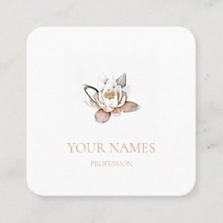 CARTE DE VISITE LOTUS BLANC