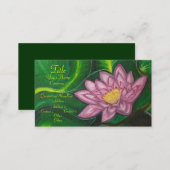 Carte De Visite Lotus Blossom (Lily Pad) (Devant / Derrière)