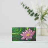 Carte De Visite Lotus Blossom (Lily Pad) (Debout devant)