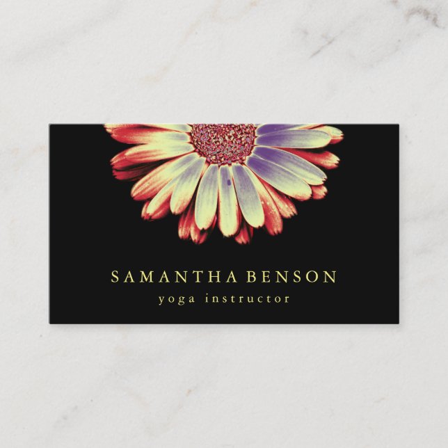 Carte De Visite Lotus Flower Logo Yoga (Devant)