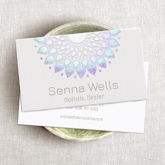 Carte De Visite Lotus Flower Mandala, instructeur de yoga