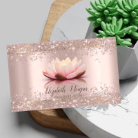 Lotus Flower Rose Gold Parties scintillant Poussiè