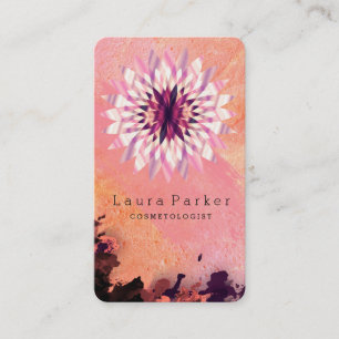 Carte De Visite Lotus Flower Yoga Méditation Spa Holistic
