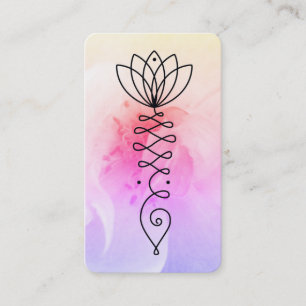 Carte De Visite *~* Lotus Heart Reiki Nirvana Yoga Rose de massage